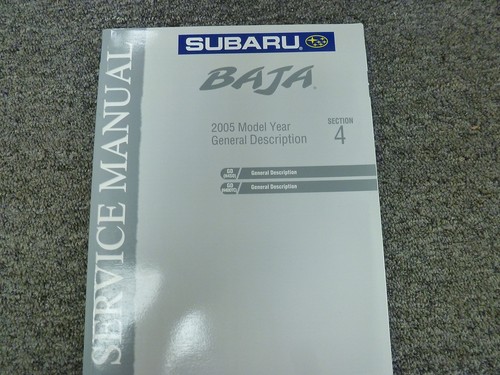2005 subaru baja diagnostic - 2005,