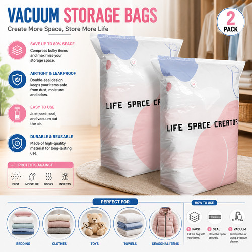 Pump vacuum storage - no‑pump,