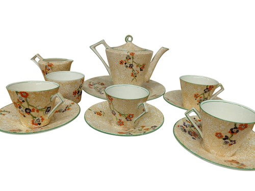 Vintage japanese floral tea - vintage,
