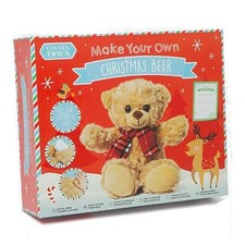 Make Your Own Christmas Teddy Bear Complete Set Fill Filling Build Create Xmas