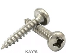 POZI DRIVE PAN HEAD CHIPBOARD WOOD SCREWS A2 STAINLESS STEEL 3mm 4mm 5mm 6mm