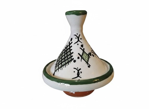 Handmade tagine green glazed - handmade,