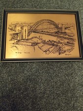 Antique Framed Copper Etching