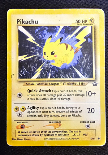 Pokemon pikachu 111 neo - pikachu,