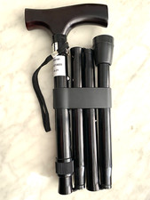 Black adjustable folding