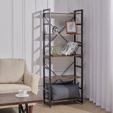 Rustic Wood Bookcase Bookshelf