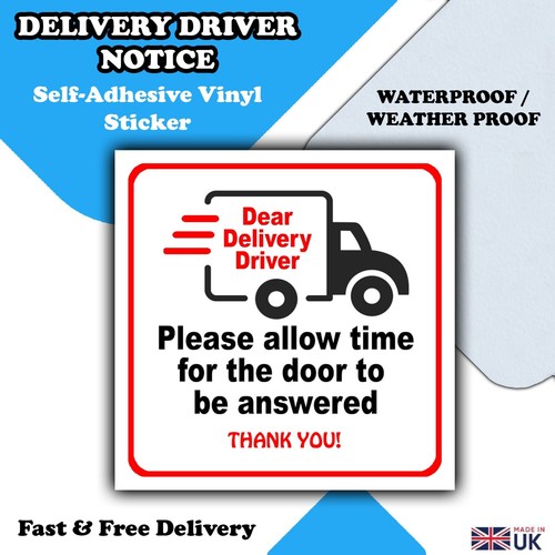 Delivery driver please allow - driver,