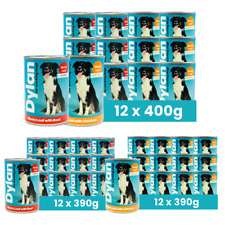 Dylan Dog Food Variety Chunks in Jelly for Working Dogs 12 Pack 400g Meaty Feed