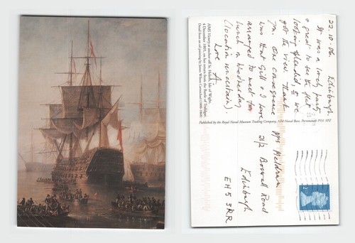 Postcard hms victory - hms, at