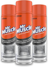 Mr Muscle Oven Cleaner, Heavy Duty Oven Cleaner & Degreaser for Burnt Grease & 3