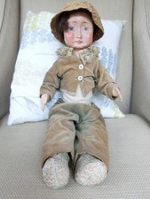 Vintage Doll  - Paper Mâché Head