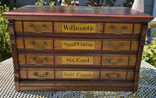 Antique willimantic spool - antique,