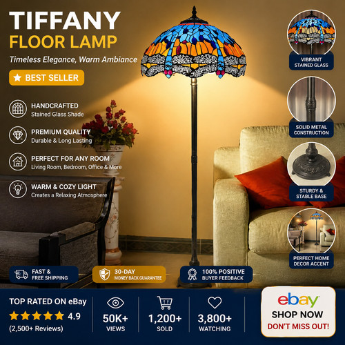 Tiffany floor lamp - floor,