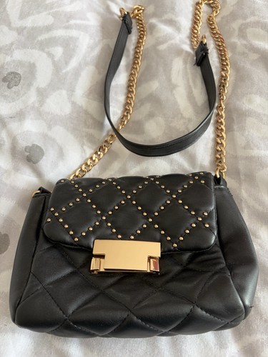 Topshop small black quilted - topshop,