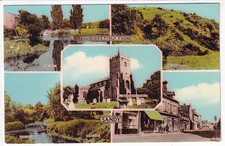 An A.W. Bourne Multiview Post Card of Greetings From Sandy. Bedfordshire