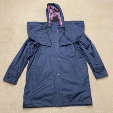 Country Estate Windsor Jacket Women's UK 12 Blue Waterproof Riding Coat Farming
