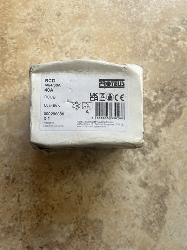40amp pole proteus rcd - 4, new