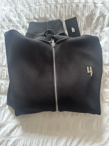 Yelir black zip hoodie - black, –