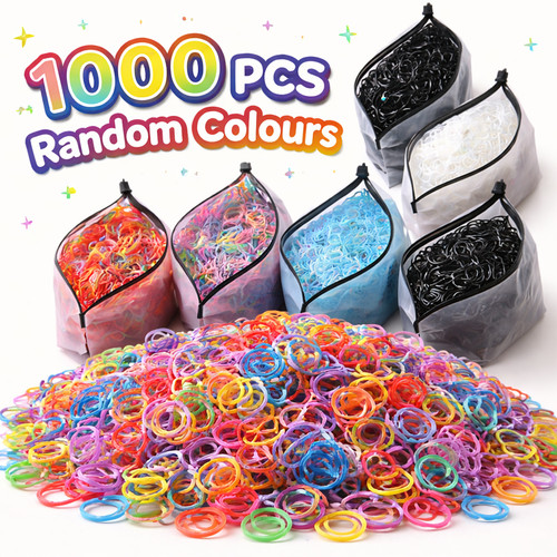 1000 mini hair elastics rubber - 1000,