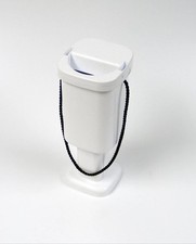 White square charity money - white,