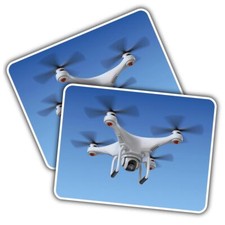 Vinyl sticker drone - 2x,
