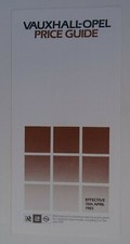 Vauxhall-Opel Prices 1983 - Chevette,Astra,Cavalier,Manta,Carlton,Monza,Senator.