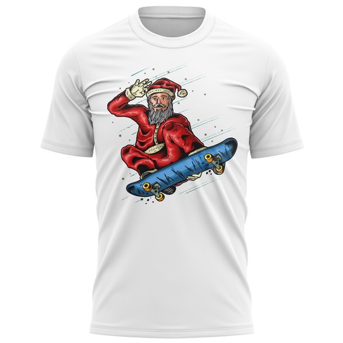 Unisex santa skateboard skater - unisex,