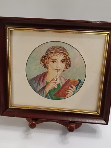 Vintage gouache painting - vintage, by