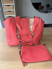 M&S Real Leather Pool/Beach Tote Shoulder Bag