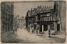 Walter Edwin Law (1865-1942) Signed Etching - Poet's Corner, Manchester