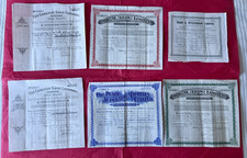 6 Rare UK Share Certificates