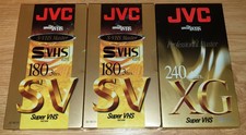 3 JVC Super VHS (SVHS) video