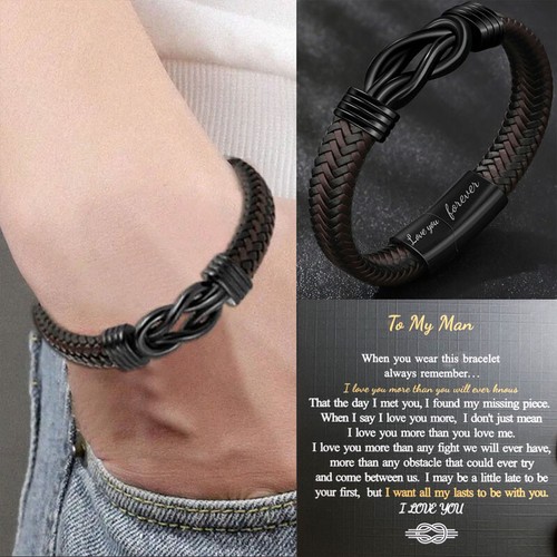 Mens infinity bracelet - infinity,