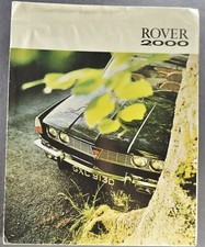 1968 Rover 2000 Catalog Brochure TC SC Sedan Saloon Original 68 German Text