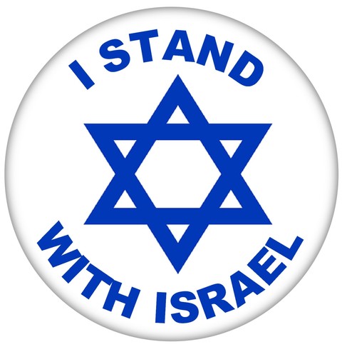 Stand with israel badge - i,