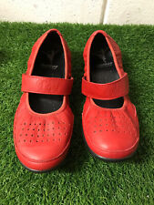 Hotter  Red Leather Shoes UK
