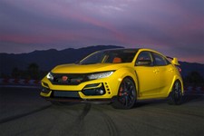 Honda Civic Type R Limited Sporty Design Yellow Car Indoor Decor - POSTER 20x30