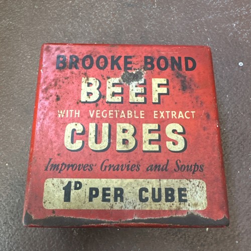 Vintage brooke bond beef cubes - brooke,