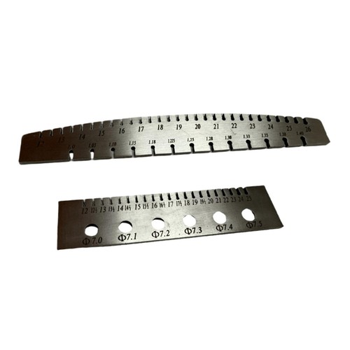 Piano string gauge ruler for - string,