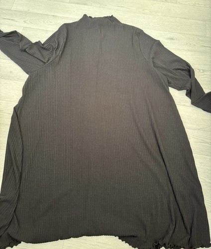 Yours clothing black ribbed - yours,