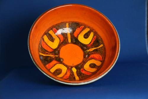 Poole pottery delphis - pottery, footed