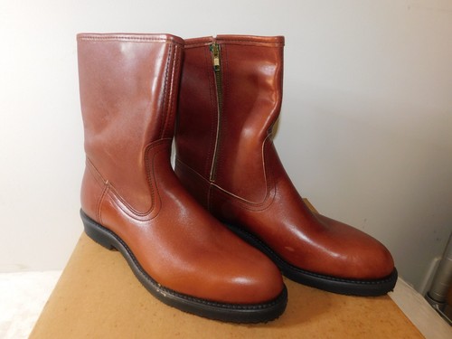 Mens vtg nos brown leather - vtg,