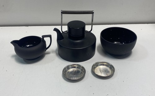 Wedgwood black basalt tea - wedgwood,