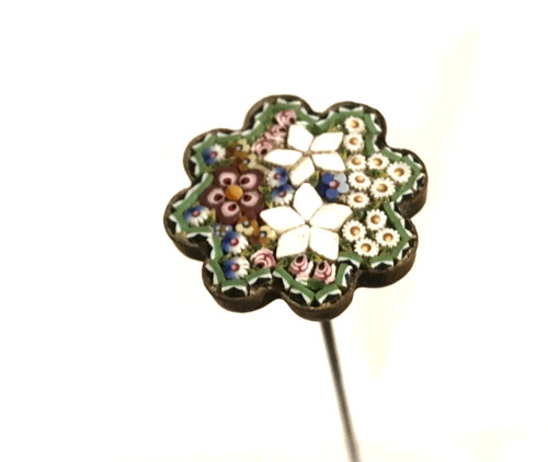 Vintage micro mosaic hatpin 7 - vintage,