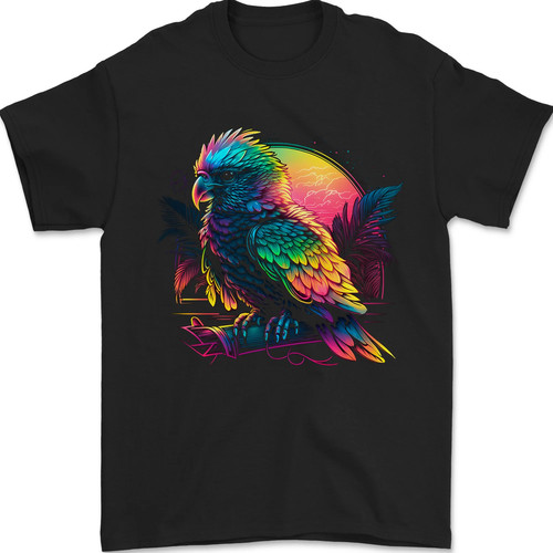 Colourful parrot mens - colourful,