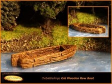 Old Wooden Row Boat 28mm