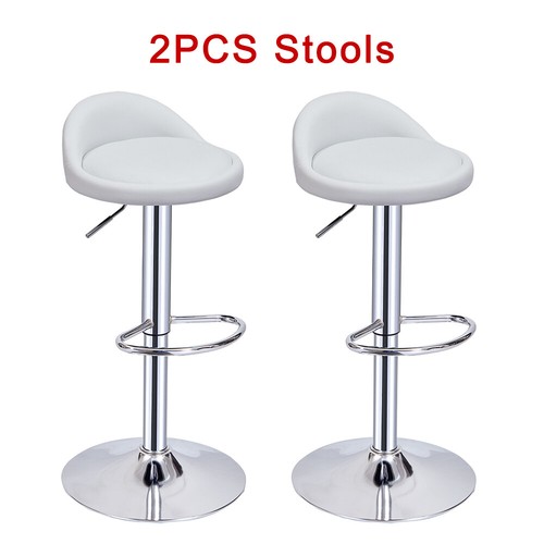 Pair bar stool pu leather - of,