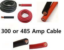 12/24 Volt Heavy Duty Power Amp Cable Split Charger Starter +- Flexy Wire Car