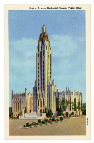 Postcard boston avenue - boston,