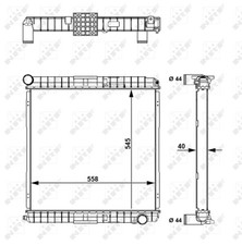 NRF RADIATOR IVECO EUROCARGO